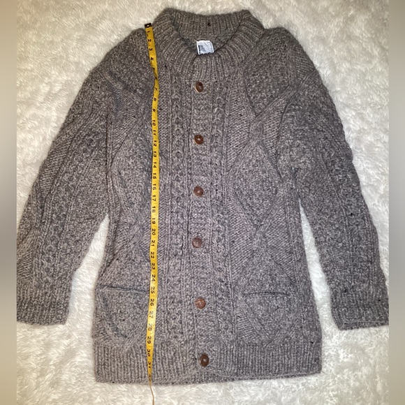 Rainbow crafts handmade chunky knitted merino wool sweater size XL - Picture 8 of 13